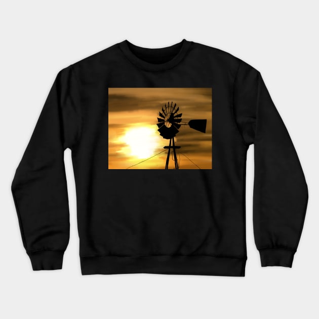 Sunset on the Farm Crewneck Sweatshirt by laceylschmidt